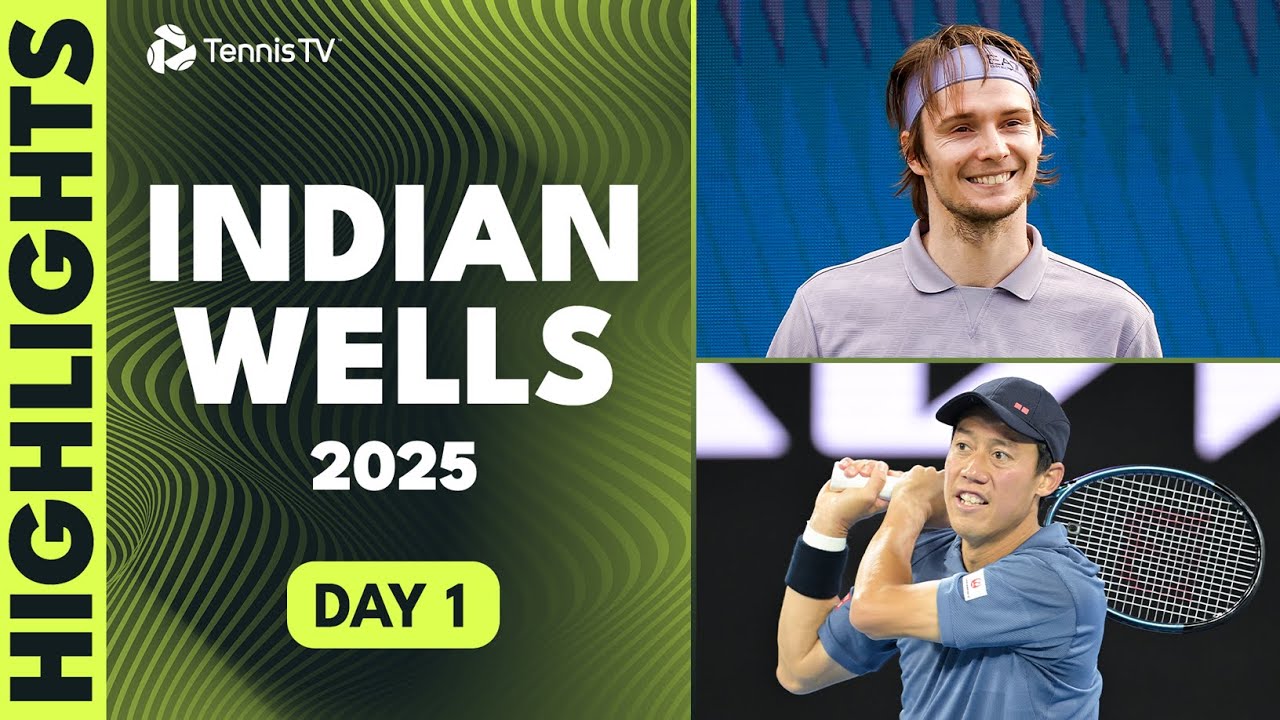 Nishikori Faces Munar; Bublik, Norrie & Bautista Agut Feature | Indian Wells 2025 Day 1 Highlights