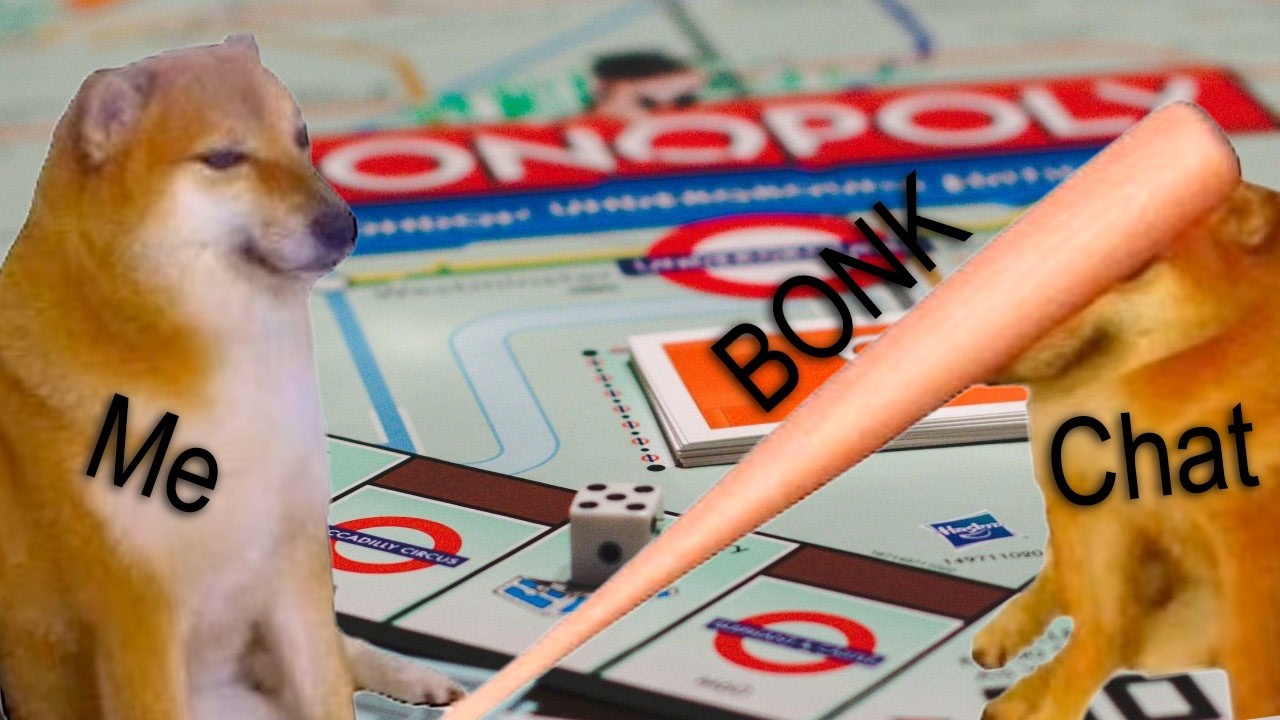 Beating My Chat In MONOPOLY!!!