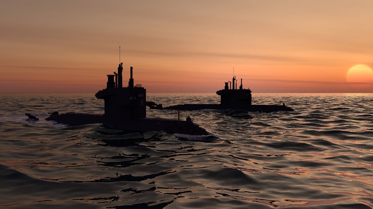 Dutch navy Submarine Zn. Ms. Bruinvis in Minecraft [Cinematic