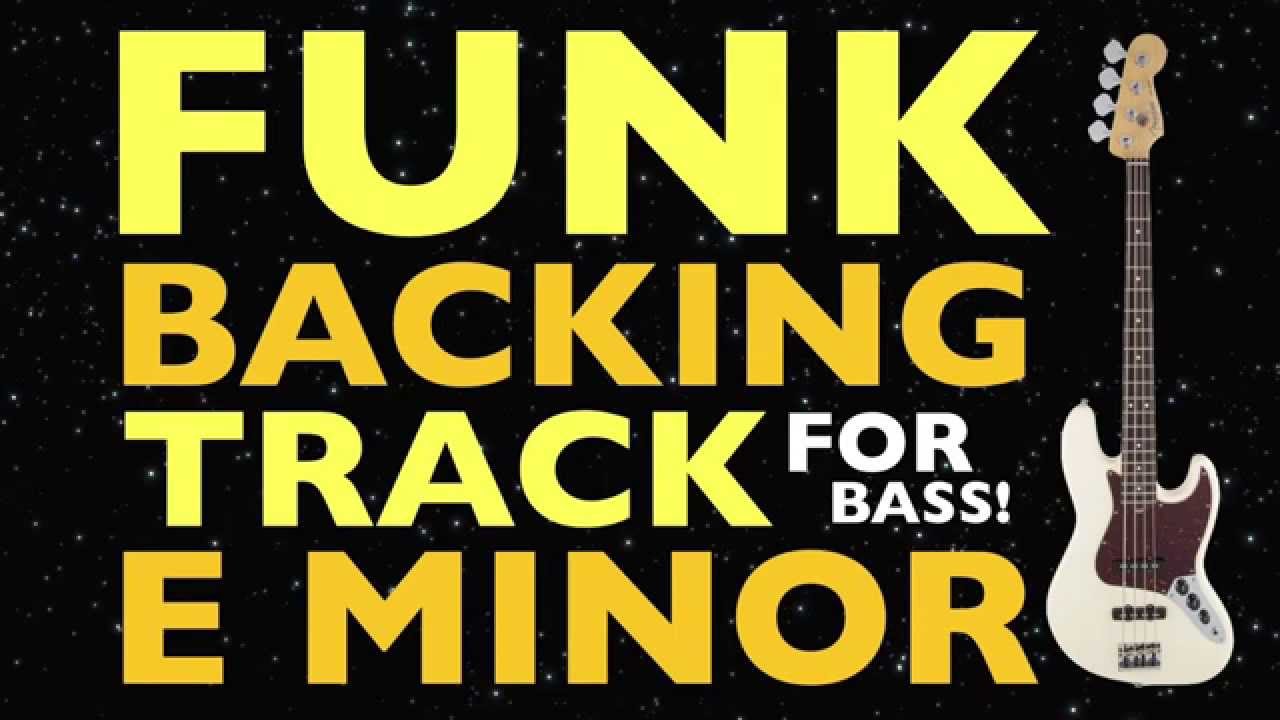 Funk Backing Track For Bass In E Minor