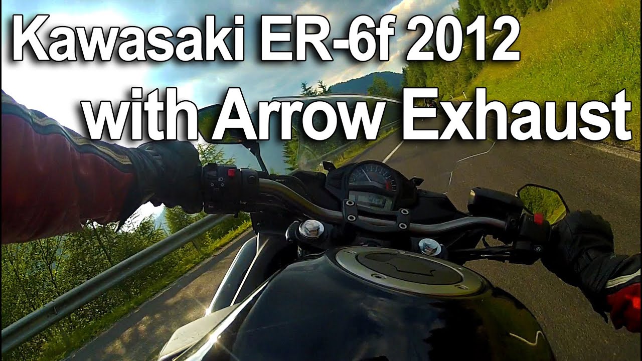 Kawasaki ER-6f 2012 Arrow Exhaust vs Honda CB500 @Straßegg