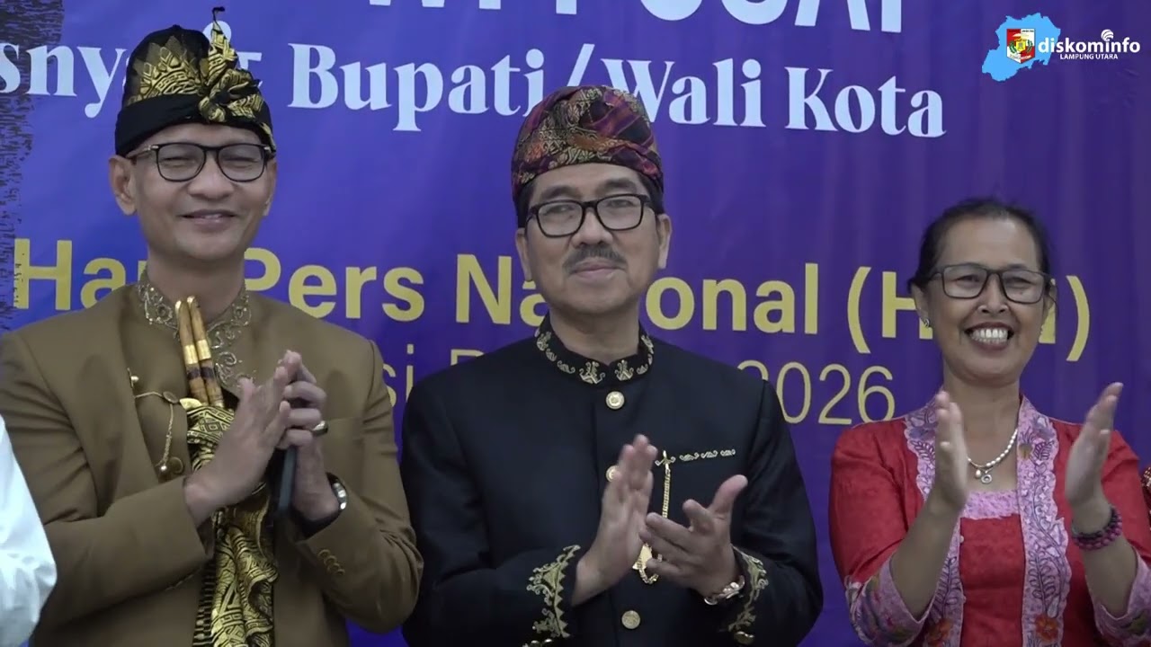 Bupati Lampung Utara Raih Anugerah Kebudayaan PWI Pusat 2026