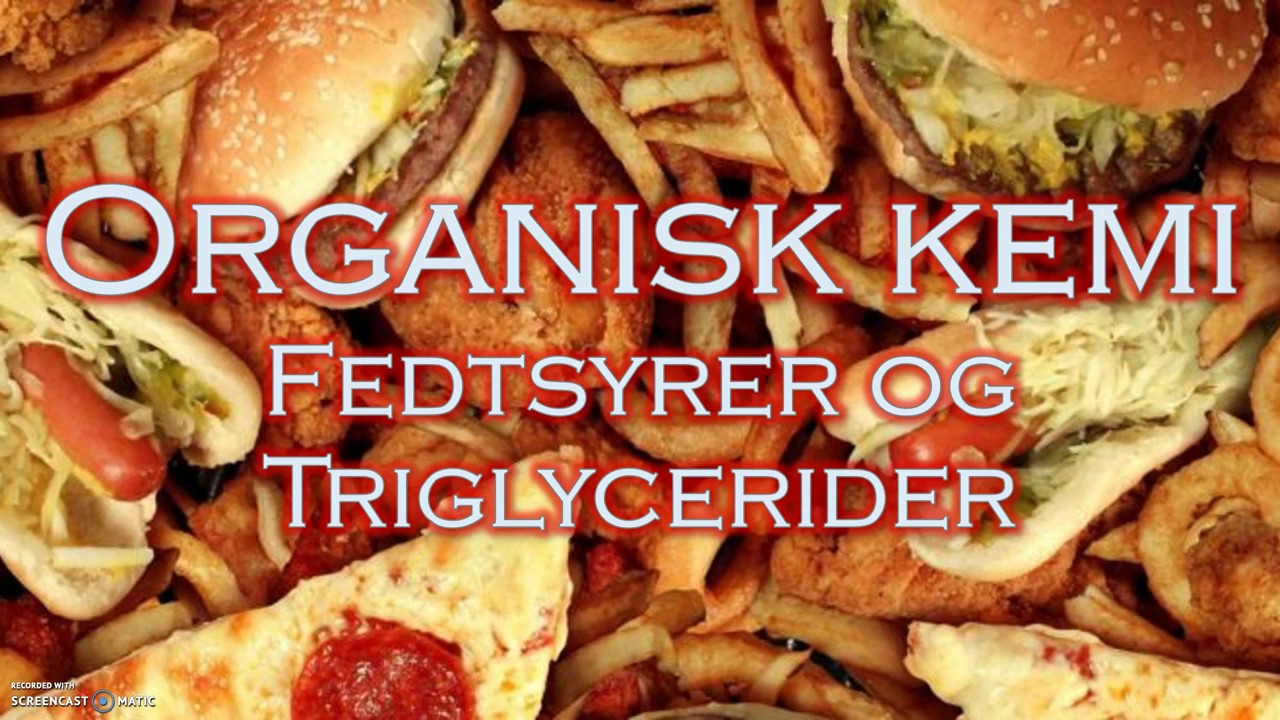 Fedtstoffer og triglycerider