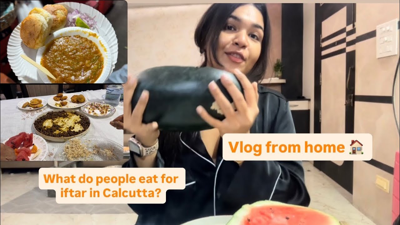 Maine kaata watermelon 🍉 iftar at home after 2 years!! Whys there no gym in Calcutta? Daily Vlog🏡