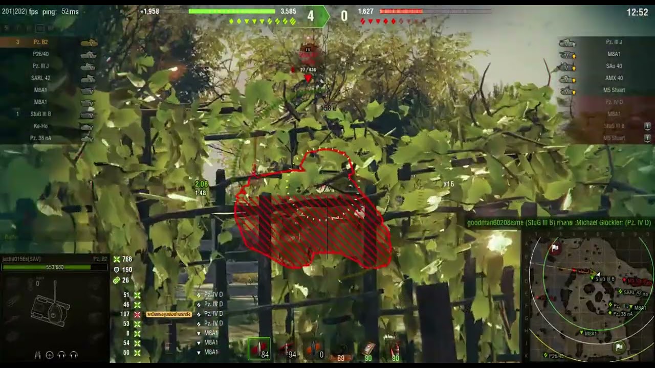 WOT Replay  Pz.Kpfw. B2 740 (f) - 2