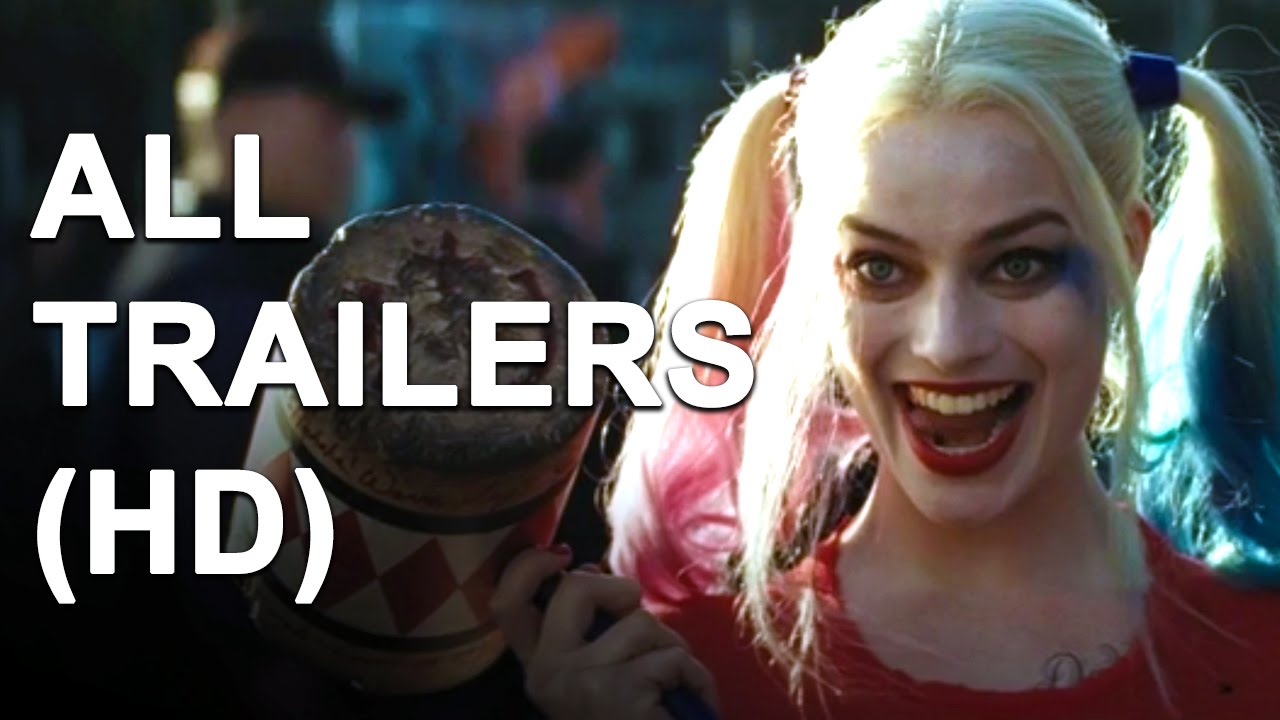 SUICIDE SQUAD - All Trailers (2016)
