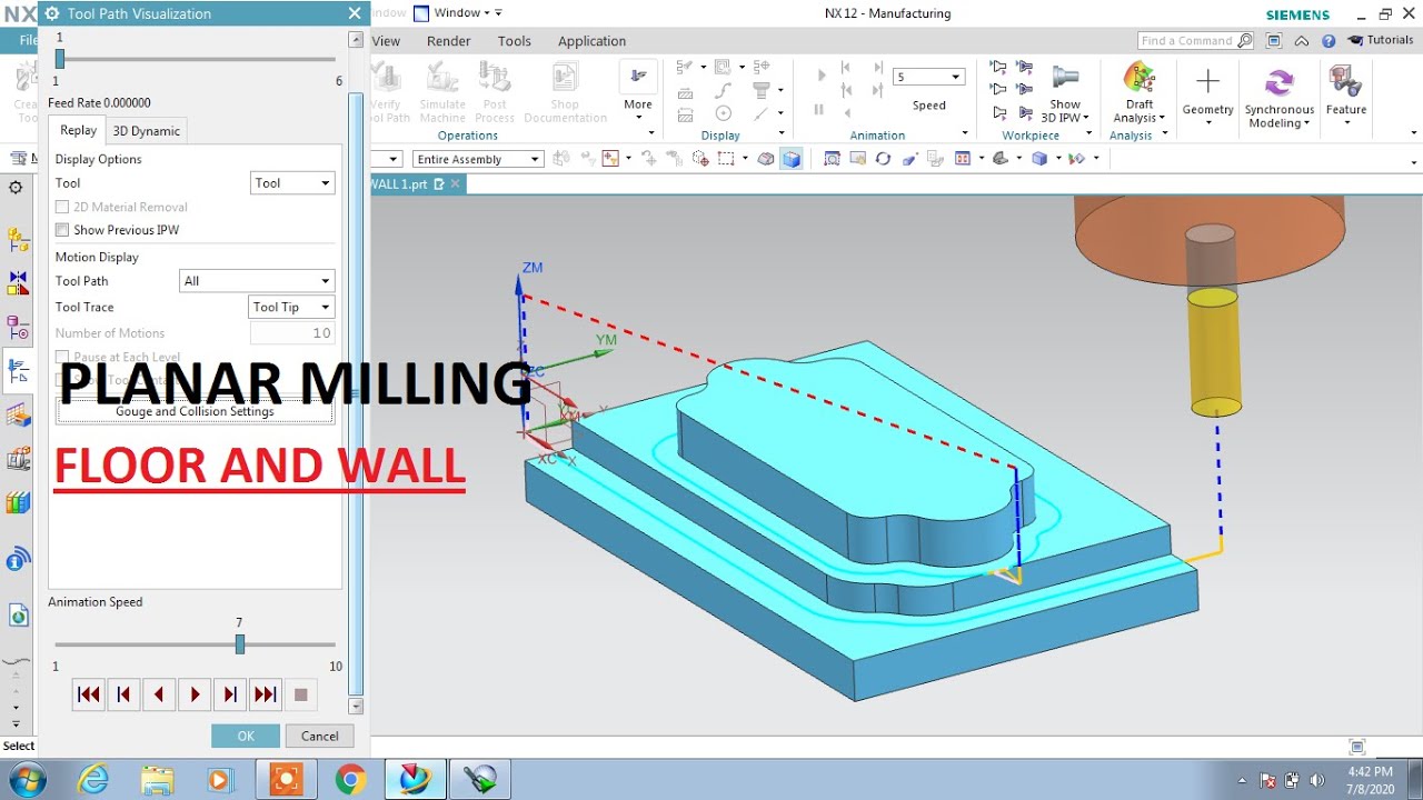 #NX CAM #DAY 2 #FLOOR AND WALL