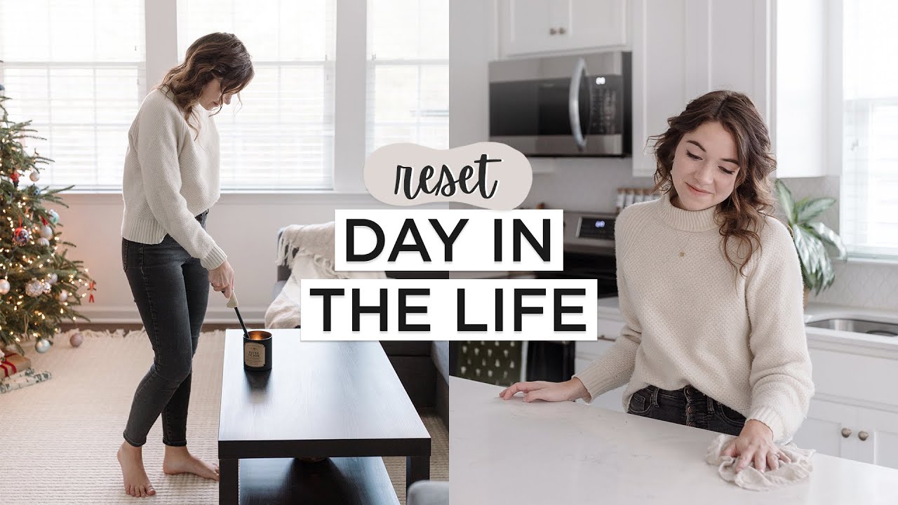 RESET Day In The Life | Cleaning My Home, Taking Down Christmas Decor, & Grocery Shopping