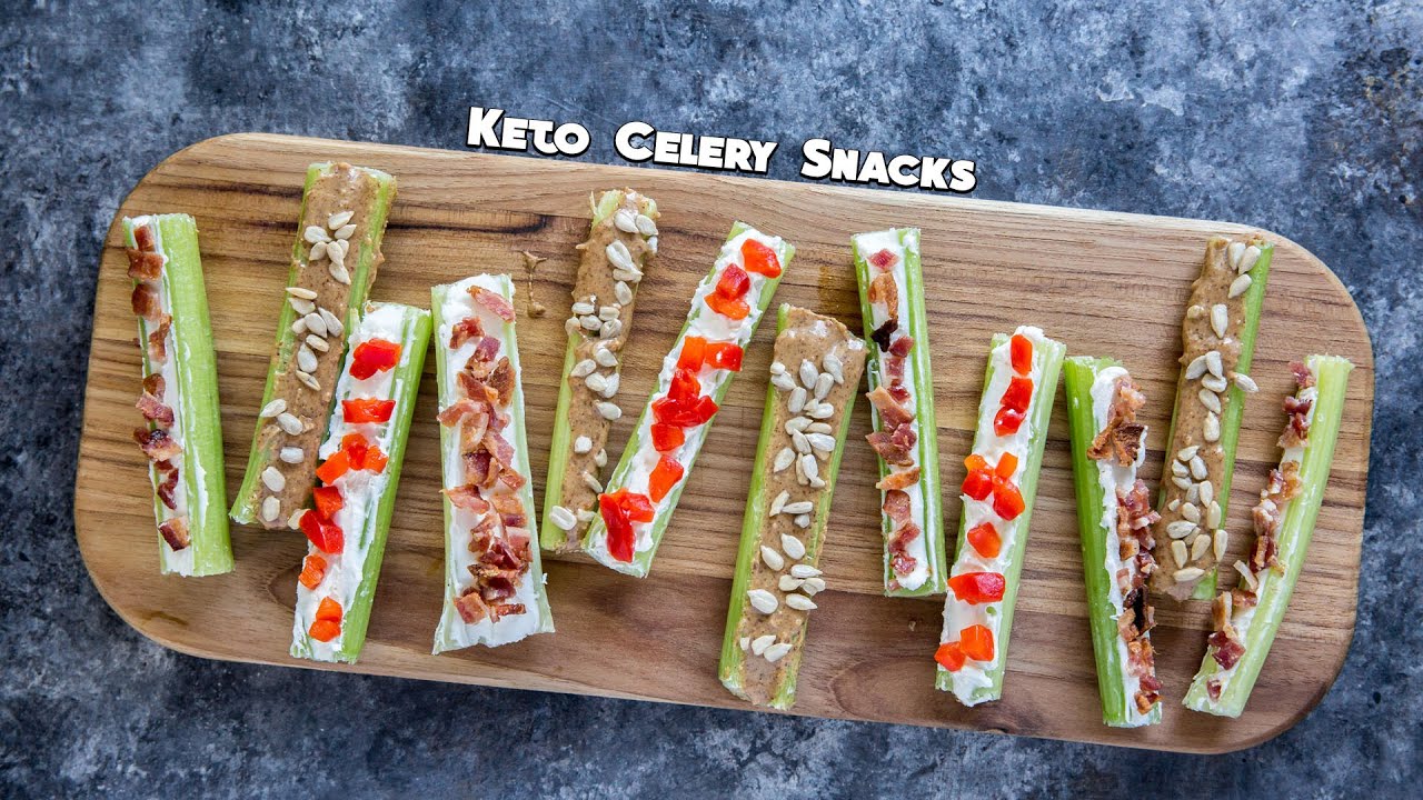 Easy Keto Celery Recipes for After School Snacks!