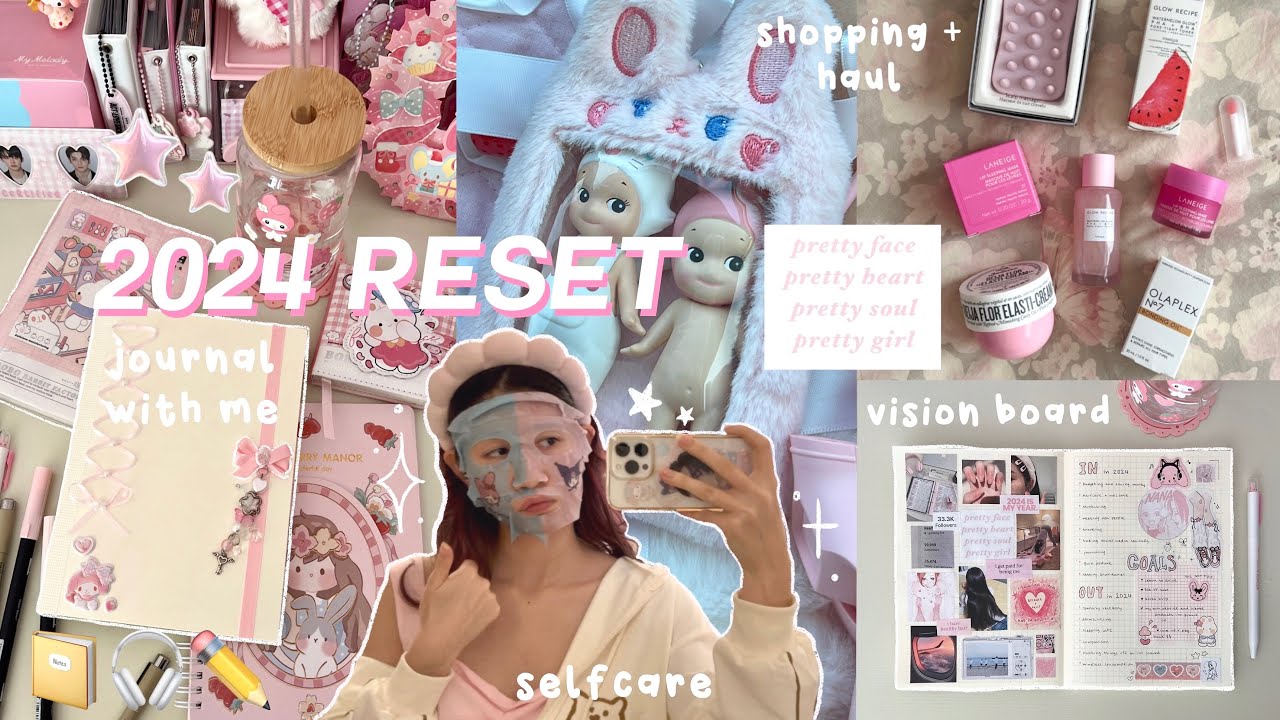 НОВОГОДНЯЯ ПЕРЕЗАГРУЗКА ⭐️ Цели на 2024 год + доска визуализации, покупки для ухода за собой, зим...