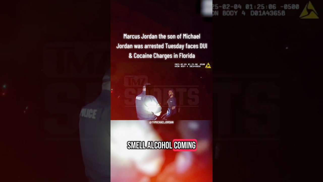 Marcus Jordan the son of Michael Jordan arrested Tuesday faces DUI & Cocaine Charges in Florida