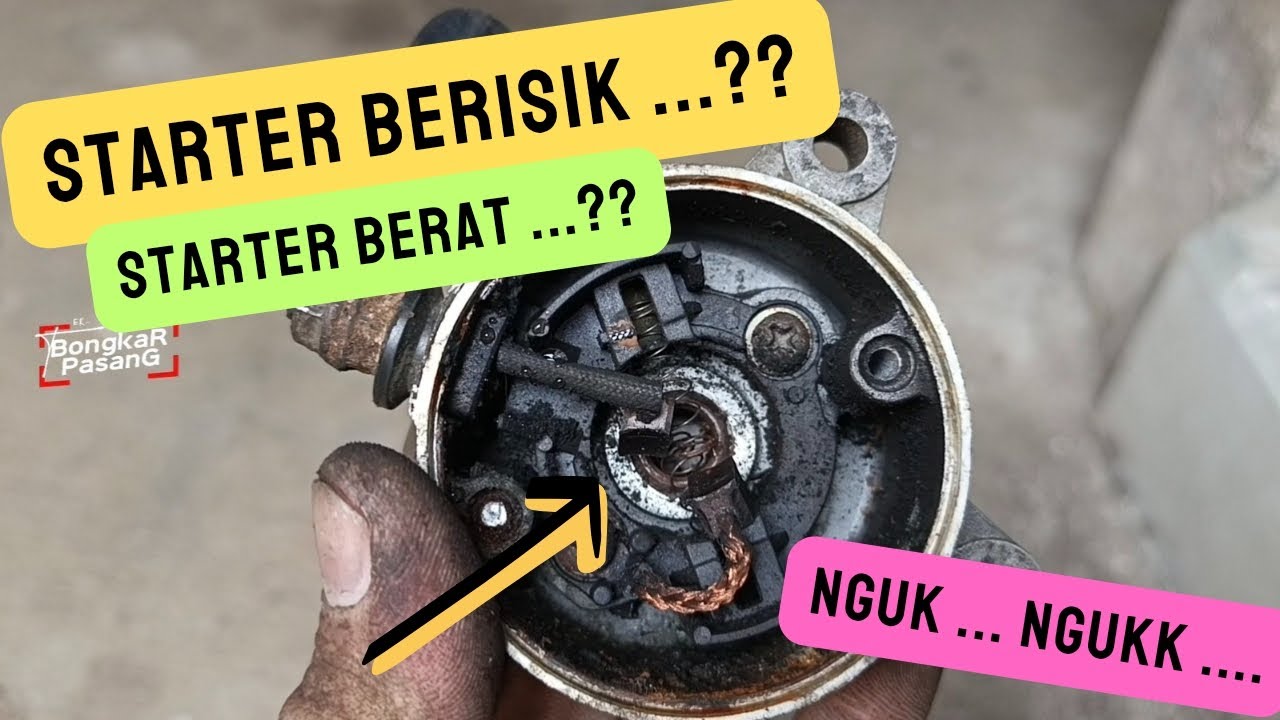 Starter Berisik Starter Berat Bunyi Nguk Nguk || Cara Melepas Dinamo Starter Honda CS1