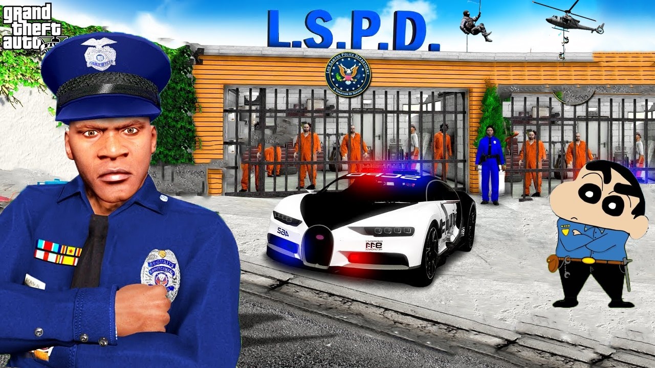 Franklin's House is the NEW Police Station In GTA 5!