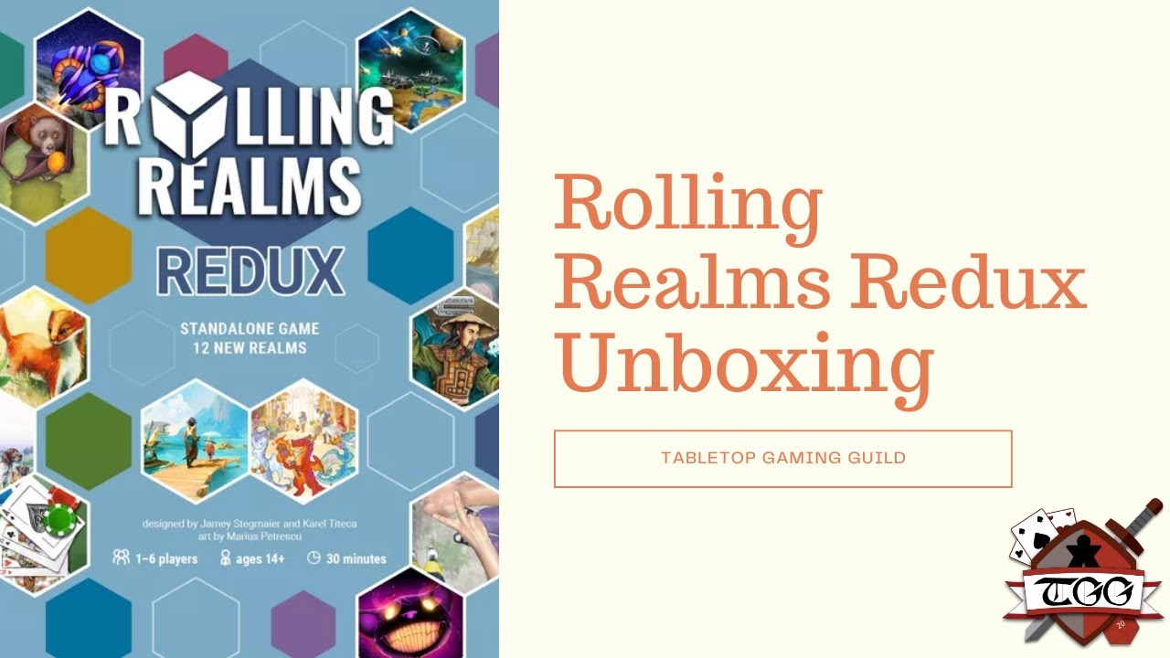 Rolling Realms Redux Board Game Unboxing