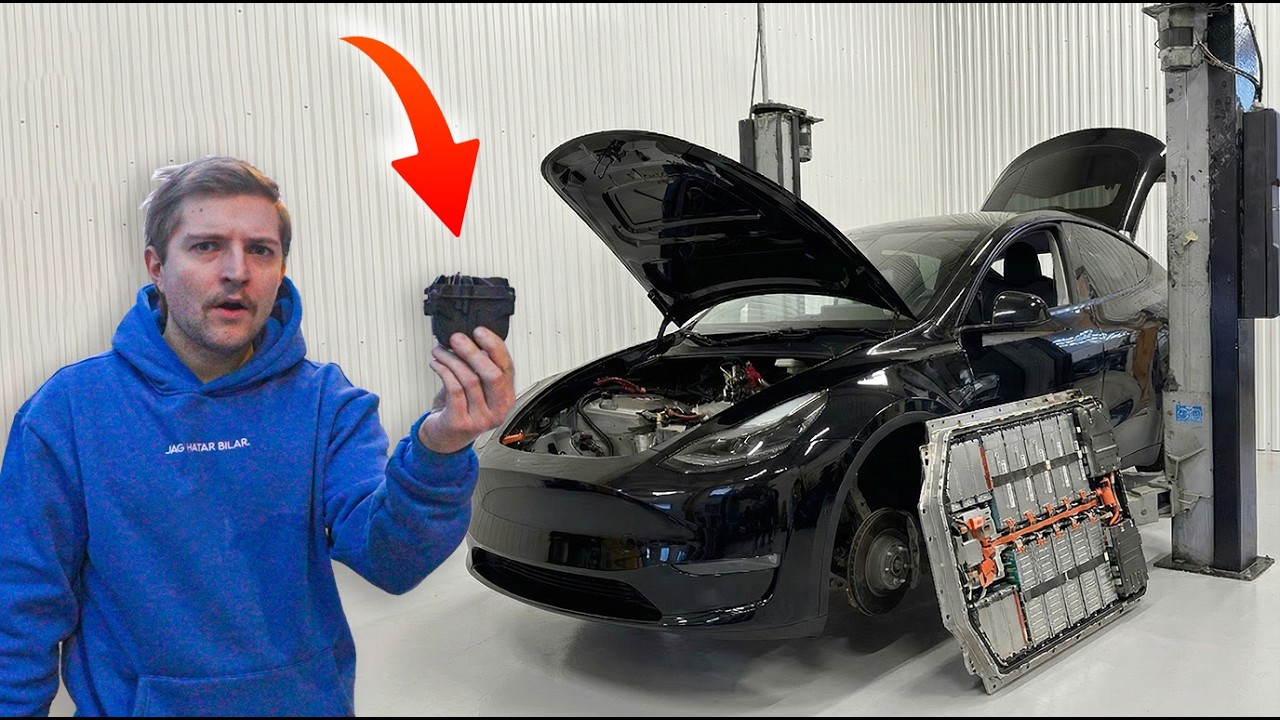 VI BEHÖVDE ÖPPNA BATTERIET I TESLAN FÖR ATT BYTA DEN HÄR...