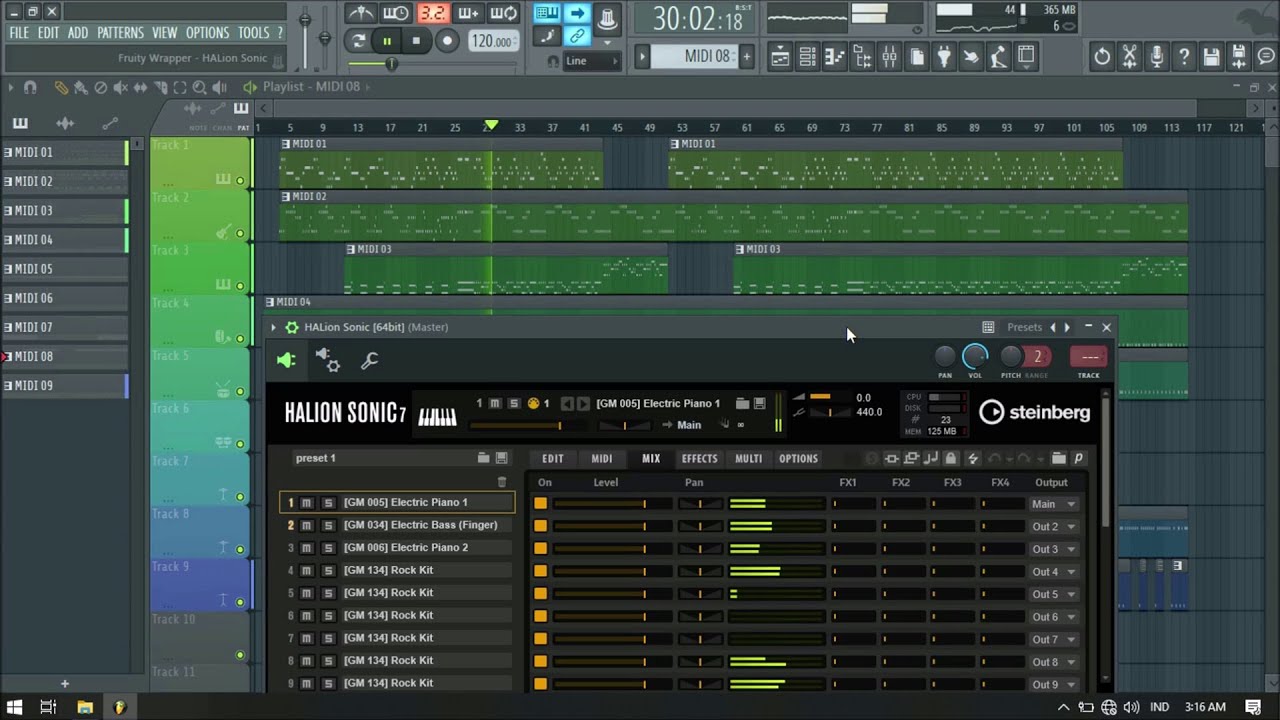 Halion Sonic Routing in FL Studio