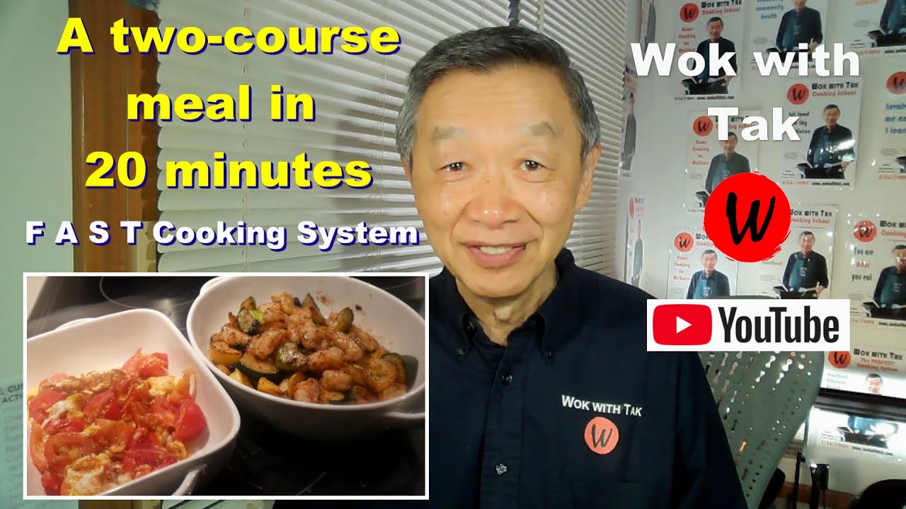 Dinner for two.  A two-course meal in 20 minutes.  FAST Cooking System.