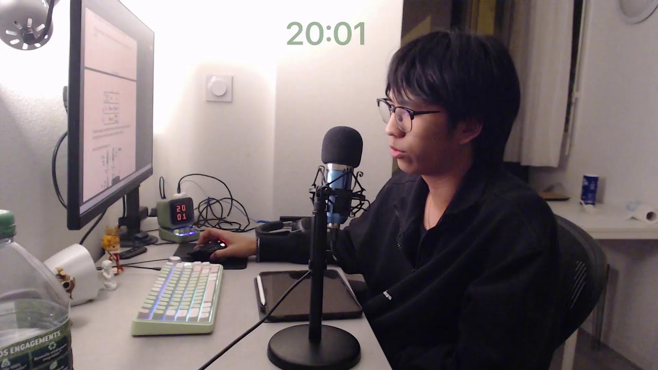 study with me live animedoro | 4 hours (40/20)