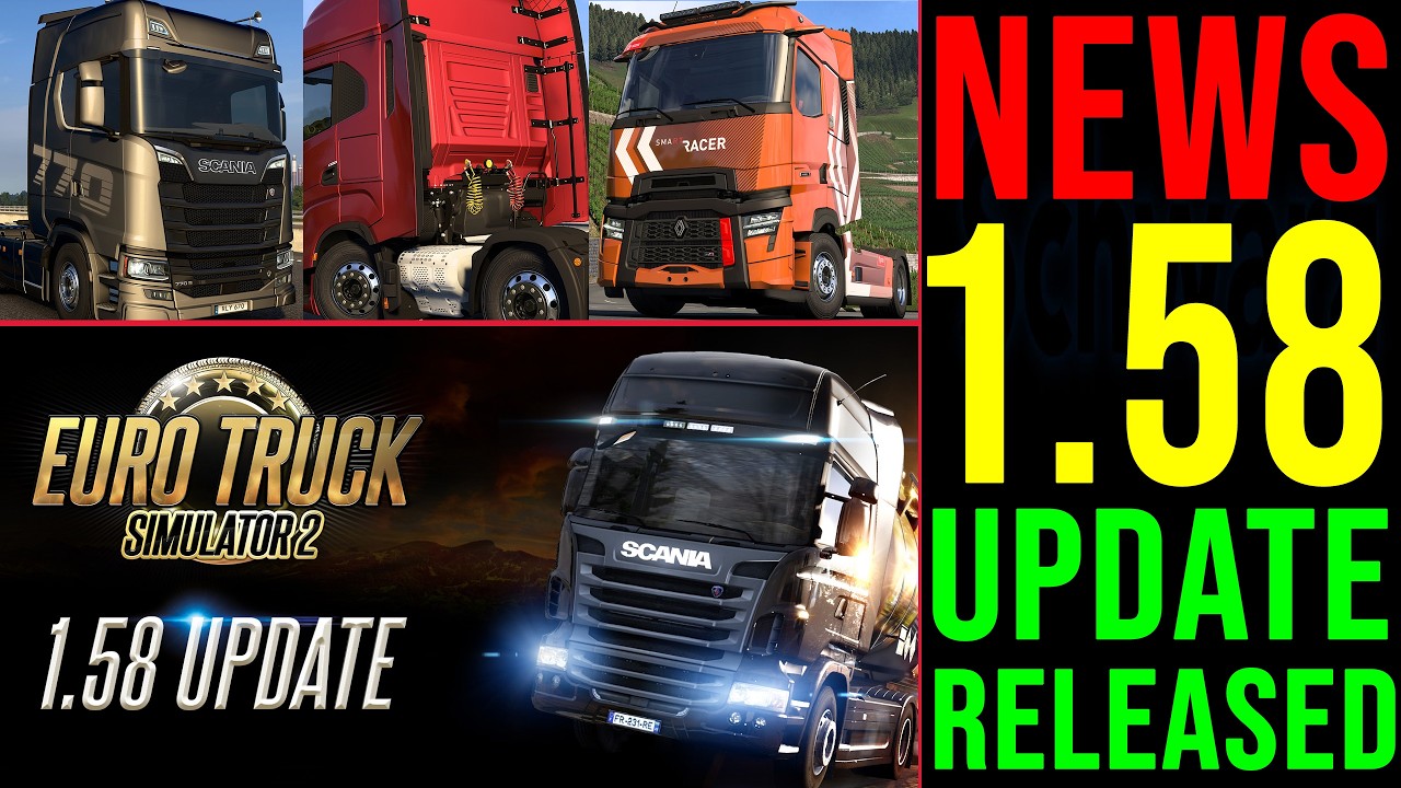 ETS2 1.58 Update Released NEWS 🚨 Update 1.58 ist da - Zusammenfassung