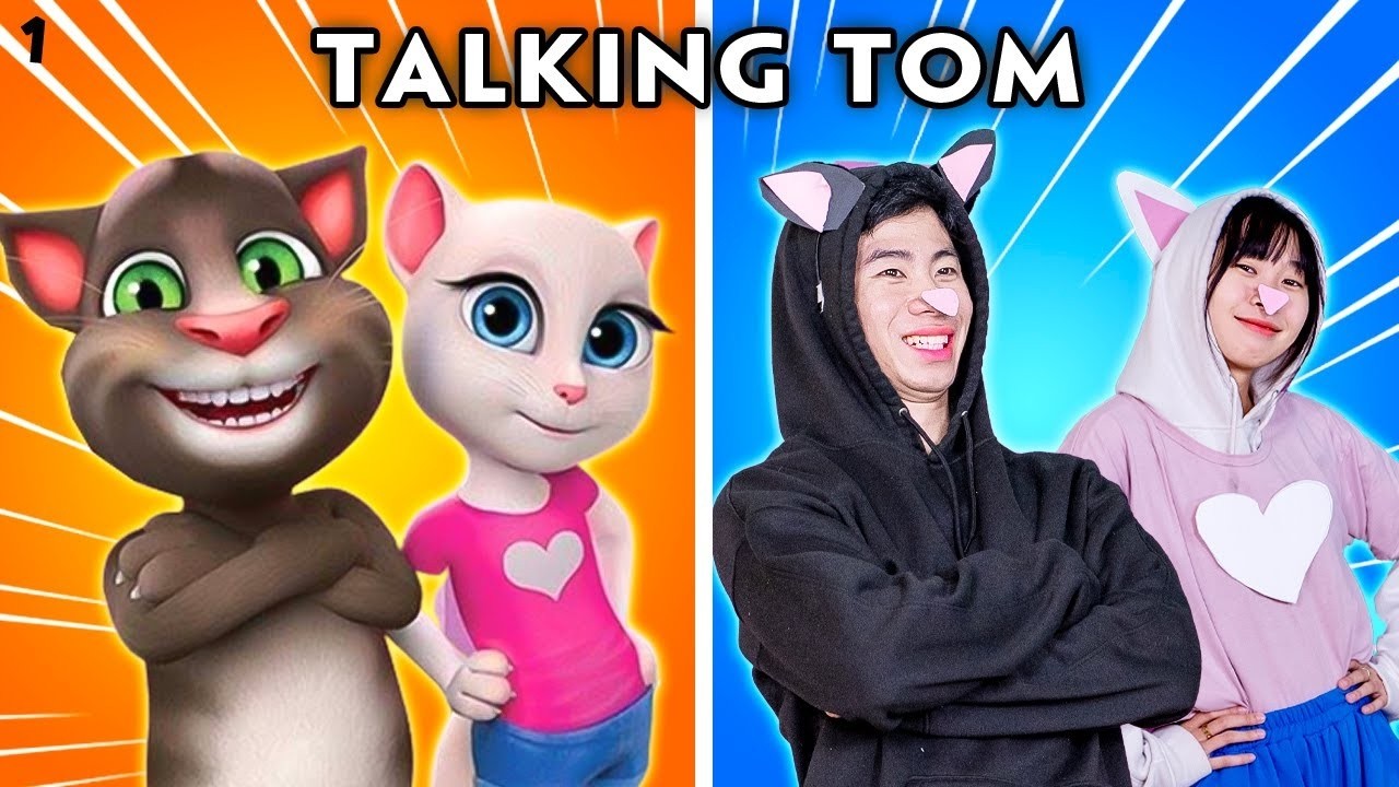 Make Tom Happy - Talking Tom In Real Life | Compilation of Talking Tom's Funniest Scenes