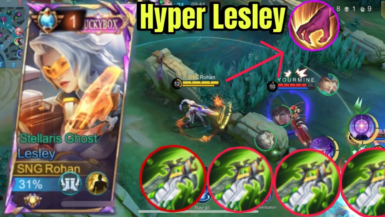 Lesley Hyper!! Best Build And Emblem For Lesley ~ MLBB