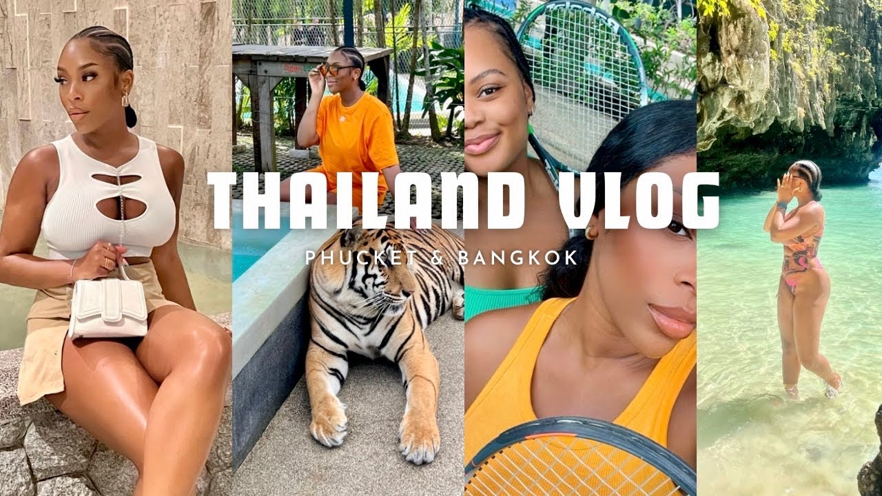 THAILAND VLOG || PHUKET & BANGKOK TRAVEL ITINERARY. PHI PHI ISLAND, ELEPHANT SANCTUARY, TIGER PARK