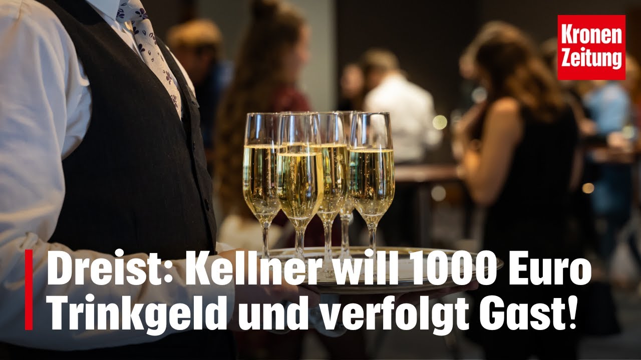 500 Euro Trinkgeld waren zu wenig: Kellner verfolgt Gast | krone.tv NEWS