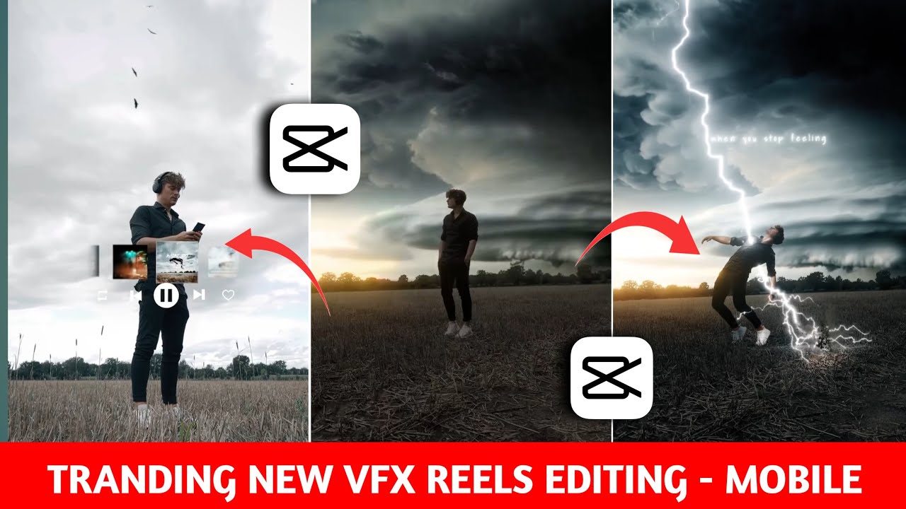 Rain Thunderstorm Tranding New VFX Instagram Reels| Falcopunch Thunderstorm Jaisa Video Kaise Banaen