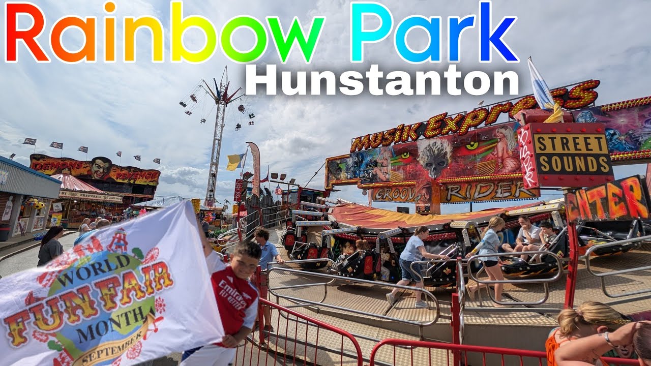 We went to HUNSTANTON RAINBOW PARK!