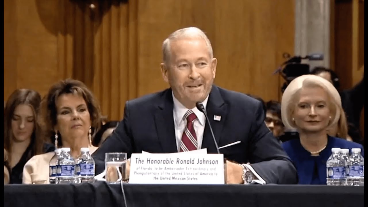First statement from Mexico&rsquo;s ambassador nominee, Ronald Johnson