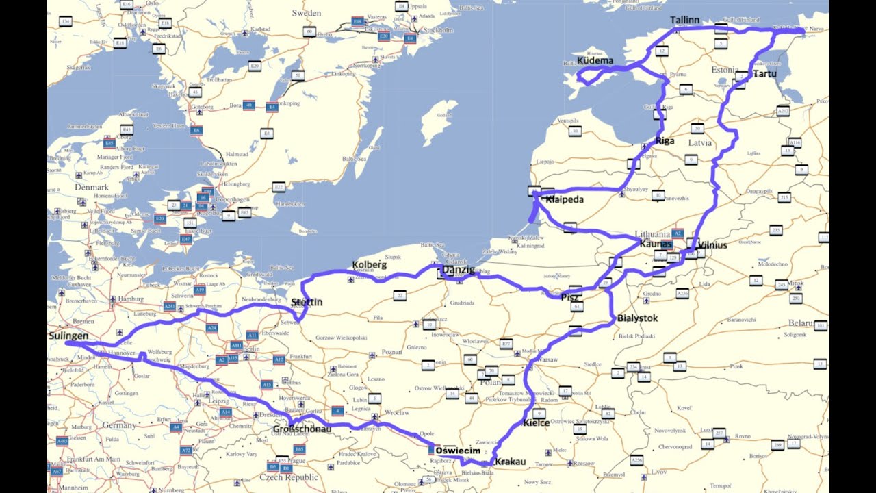 Motorradreise durch das Baltikum (5700km) 2020