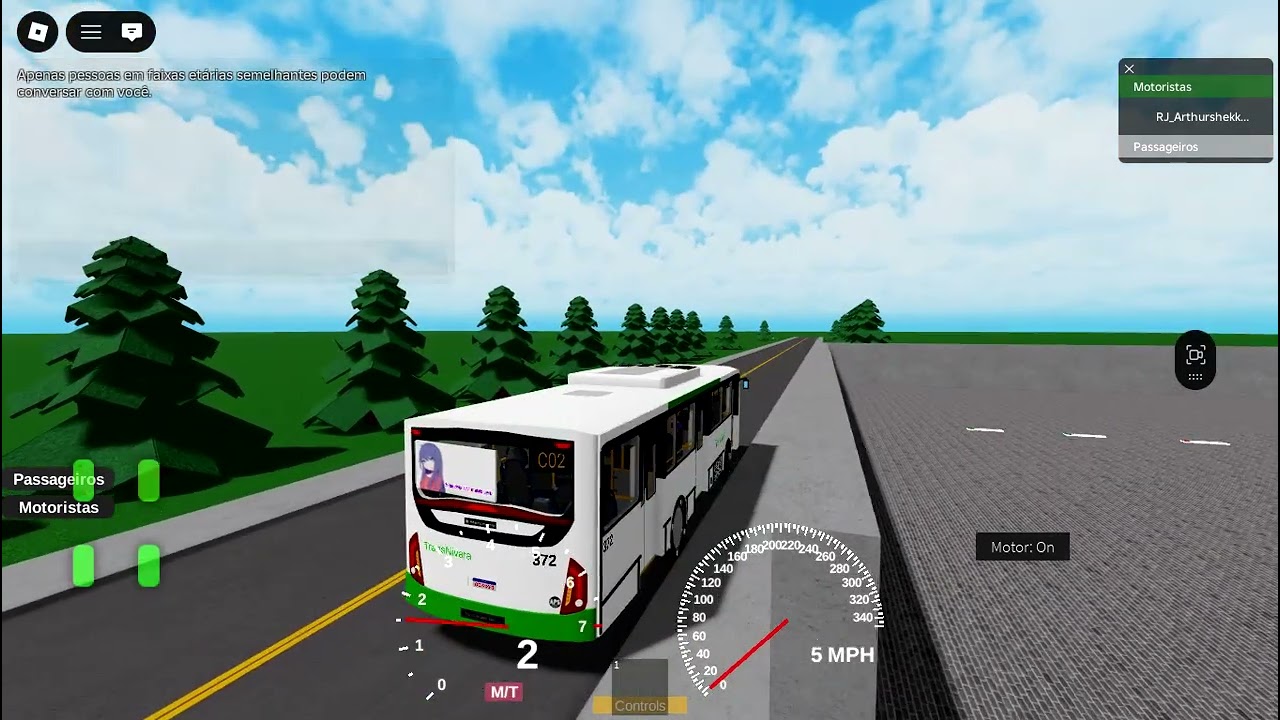 Ônibus gravando cidade de nova angra - RJ C02 circular