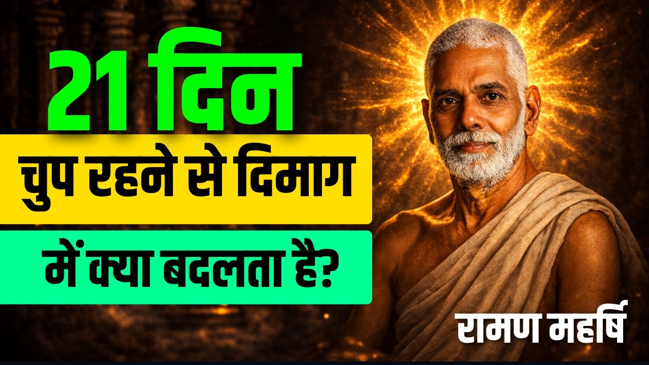 मौन की शक्ति: 21 दिन चुप रहने से दिमाग में क्या बदलता है? | Ramana Maharshi