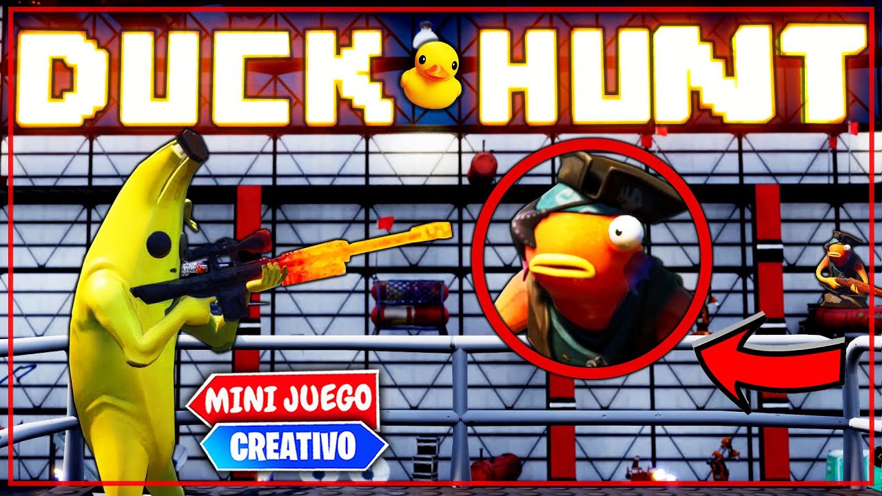 SE ENFADA MUCHO 😂 *DUCK HUNT* (FORTNITE MINIJUEGOS)