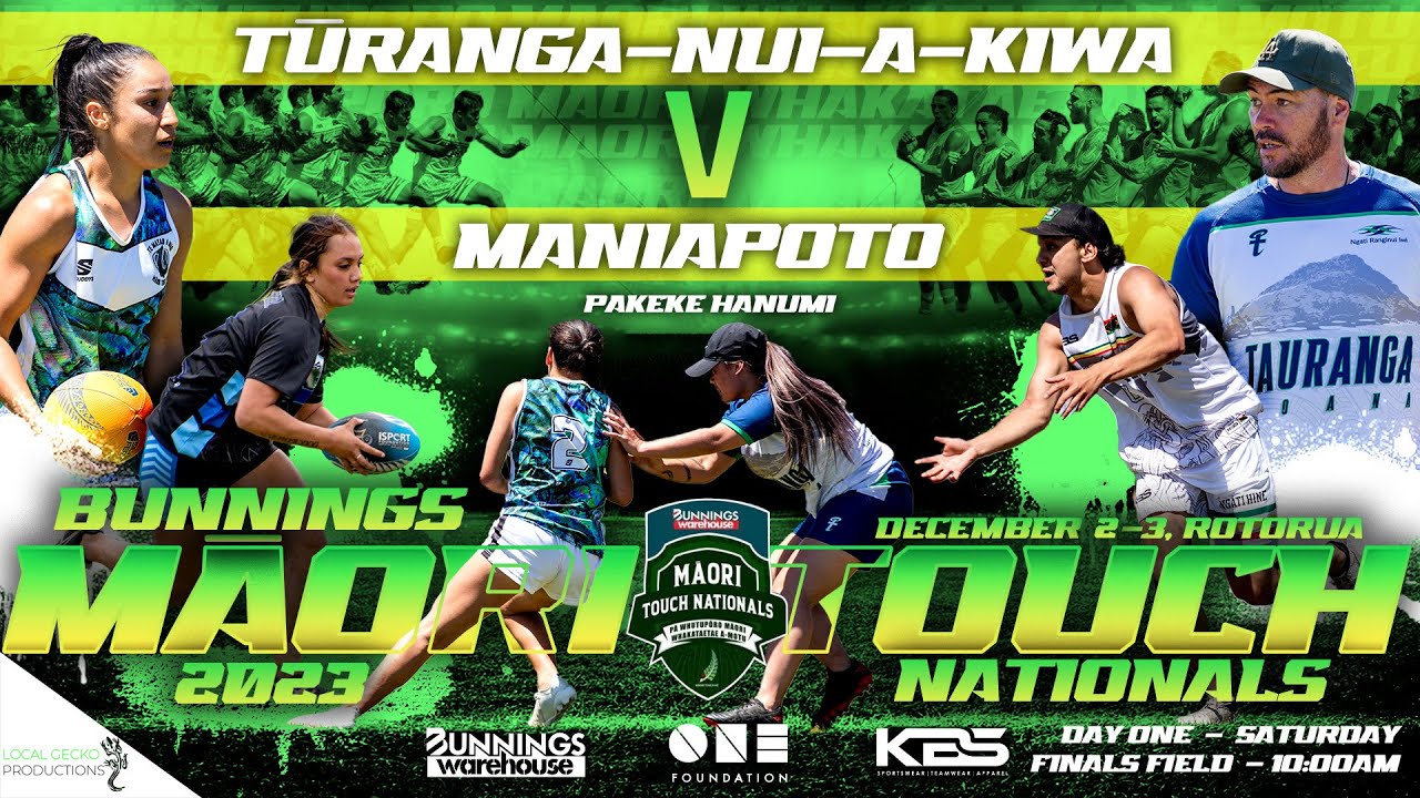 #Live - Tūranga-Nui-A-Kiwa v Maniapoto | Pakeke Hanumi | Bunnings Māori Touch Nationals 2023