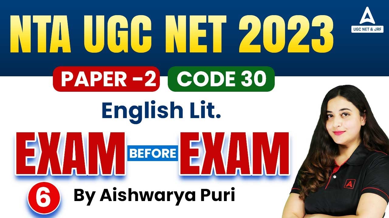 UCG NET 2023 English Literature classes | English Literature Paper 2 | Exam Before Exam
