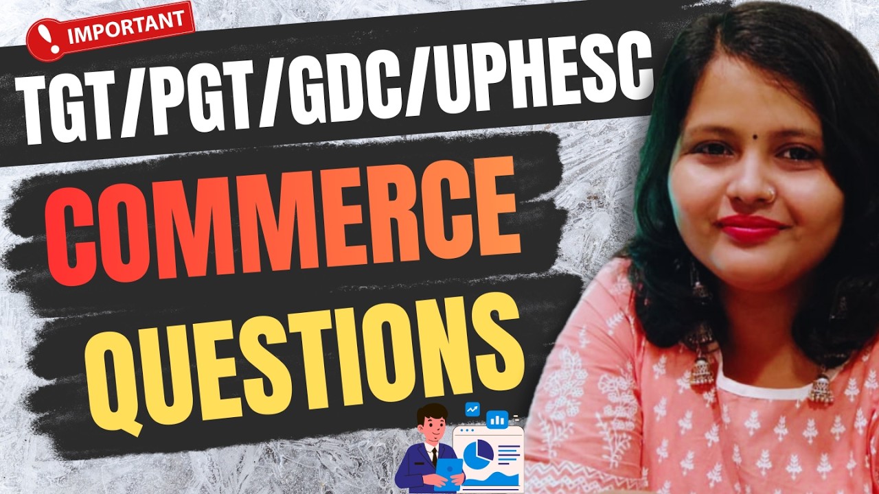 UPPSC GDC Assistant Professor Commerce 2026 Exam | UP TGT/PGT | @STUDYCOMMERCE