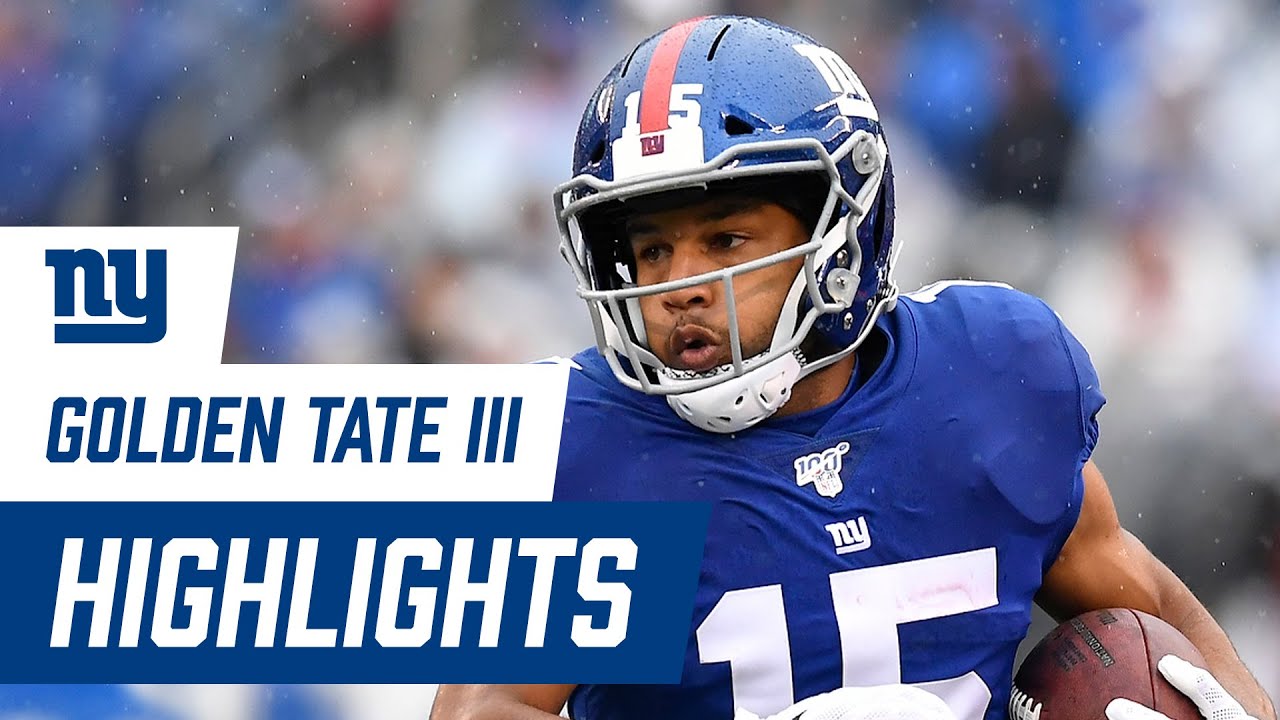 TOP Highlights from Golden Tate's 2019 Season | New York Giants Highlights