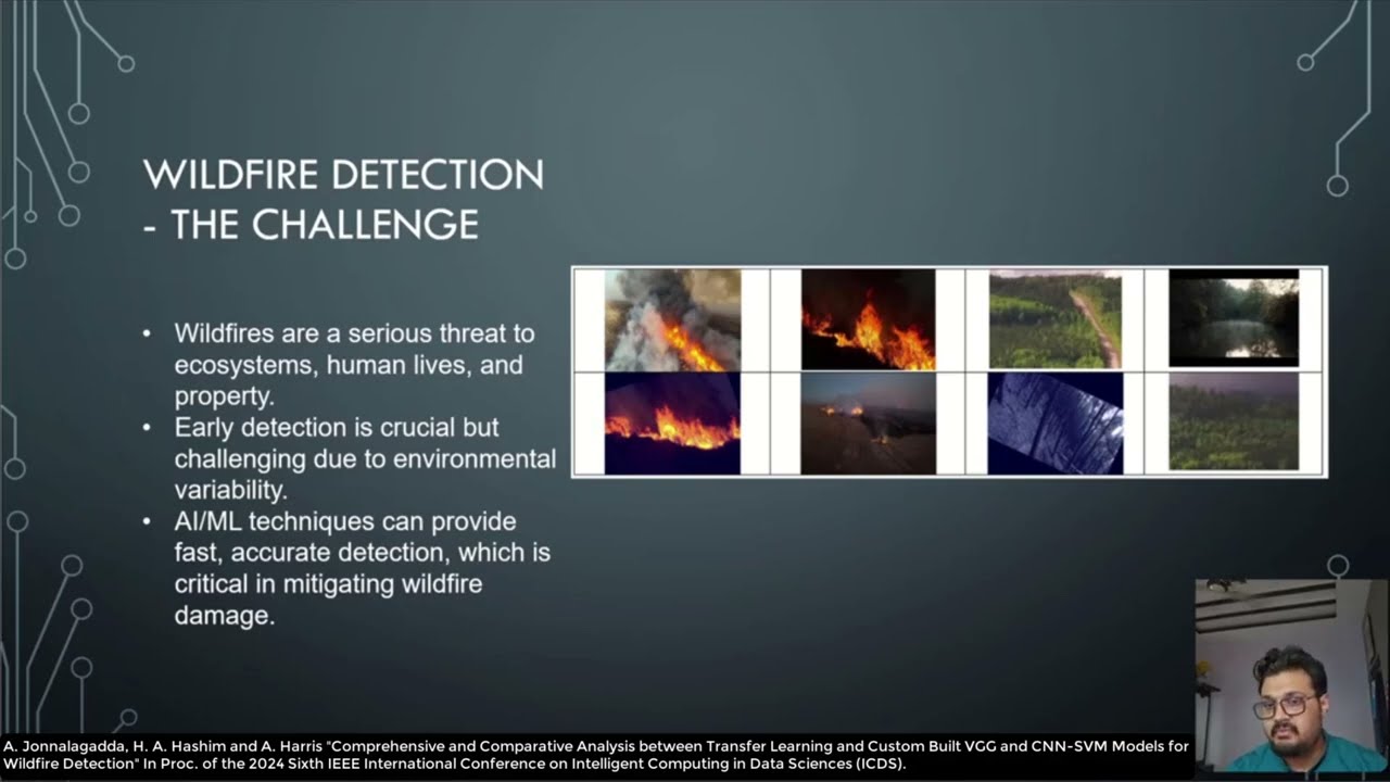 Transfer Learning and Custom Built VGG and CNN-SVM Models for Wildfire Detection IEEE Conference