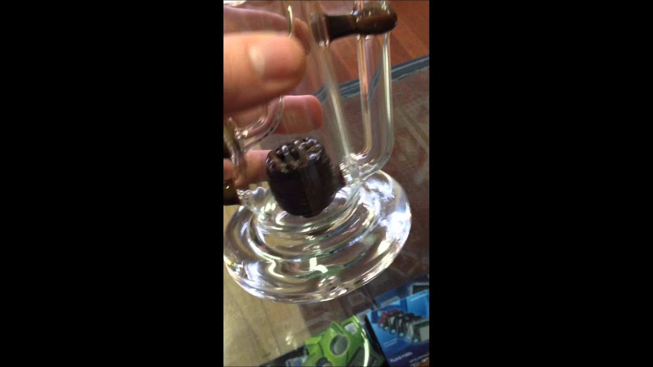 blazed glass 14mm klien recycler SOLD at tha bong shop