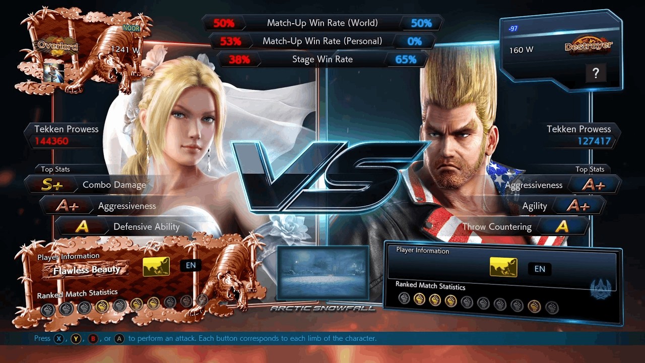 Overlord Nina Williams vs Destroyer Paul Phoenix  Tekken 7 PC Steam Online