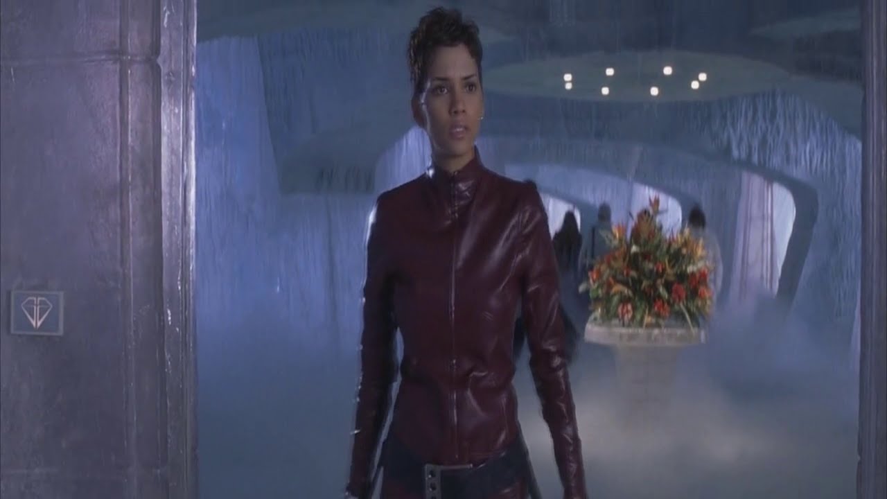 Halle Berry - red leather catsuit