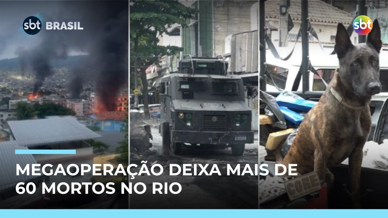 Megaoperação no Rio contra facção deixa mais de 60 mortos e 81 presos | #SBTBrasil