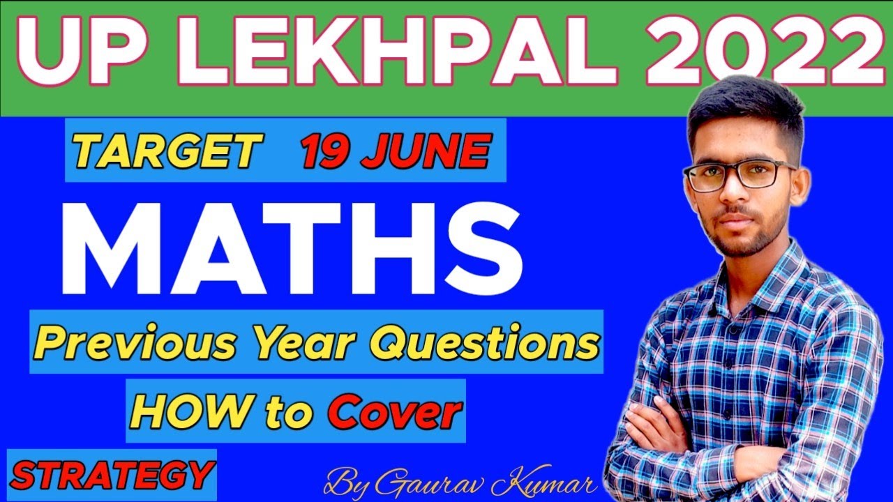 UP LEKHPAL MATHS | UPSSSC LEKHPAL | STRATEGY & How to Cover Math | By Gaurav Kumar