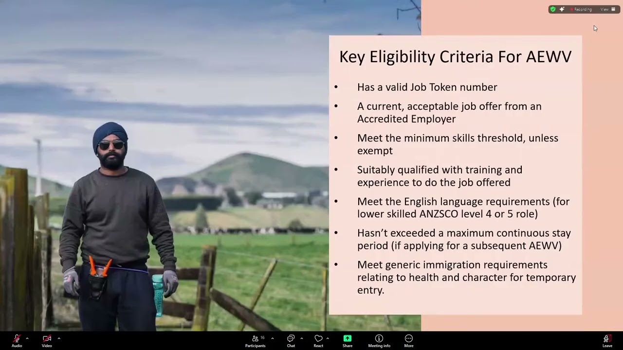 NZTA Business Immigration  Webinar - 1