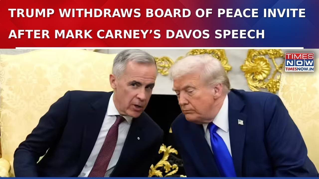Canada-US Tensions Rise After Mark Carney's Davos Speech Sparks Trump Reaction | Breaking News