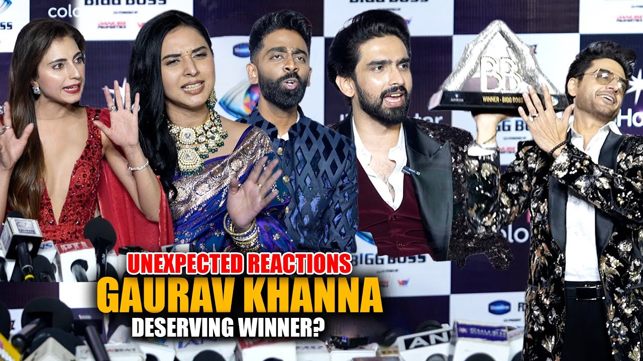 Top 5 Contestant Reaction on Gaurav Khanna WON Bigg Boss 19 Trophy 🏆