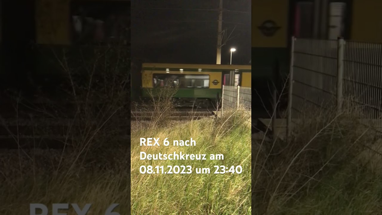 REX 6 um 23:40 Uhr #oebb #wien #ungarn #parndorf #zugfahrt #bruck