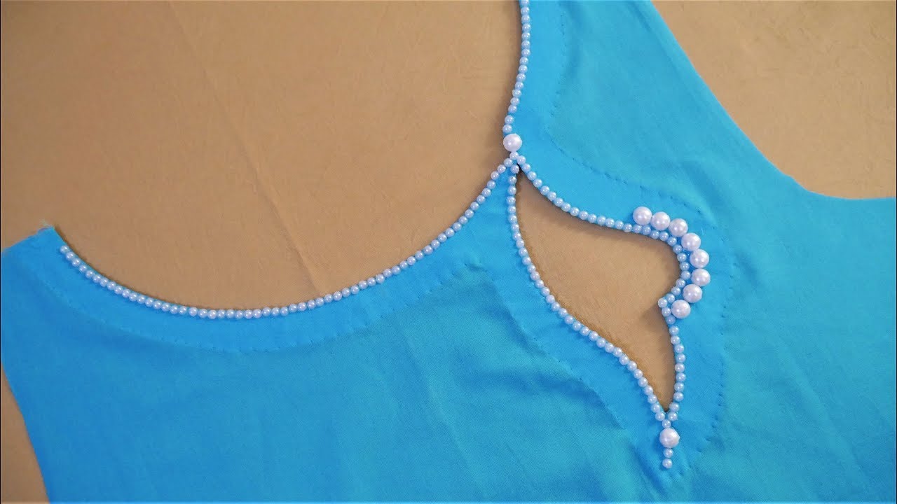 Very Creative Neck Design (Boat Neck) Cutting And Stitching