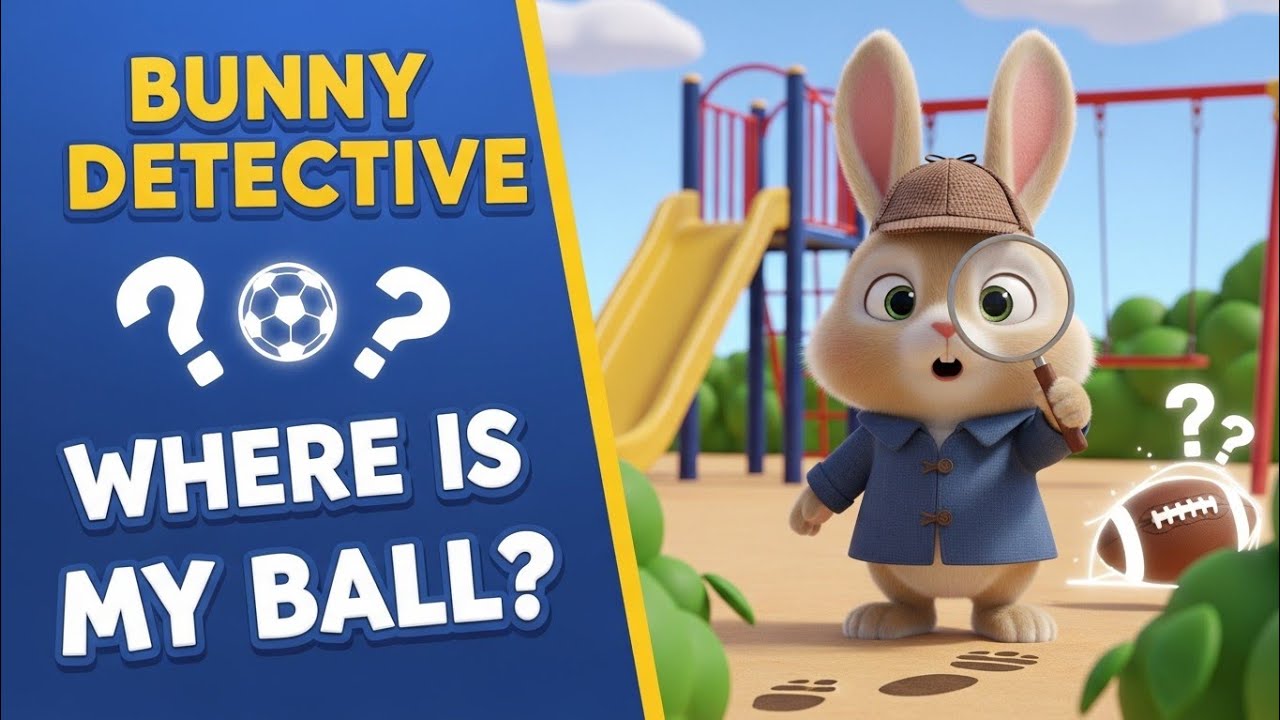🐰🔍 Bunny Detective: Where Is My Ball? ⚽/Rabbit kids tv 
